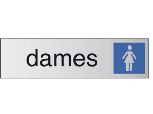 INFOBORD PICTOGRAM DAMES 165X44MM