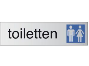 INFOBORD PICTOGRAM TOILETTEN D/H 165X44MM