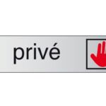 INFOBORD PICTOGRAM PRIVE 165X44MM