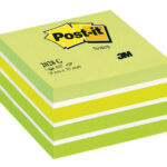 MEMOBLOK KUBUS 3M POST-IT 2028G 76X76MM AQUA GROEN