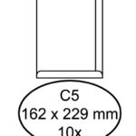 ENVELOP HERMES AKTE C5 162X229 100GR 10ST WIT