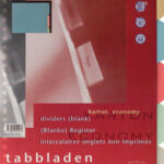 TABBLADEN MULTO 7310824 A4 23R KARTON 5DLG ASS
