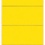 RUGETIKET LEITZ 1642 62X192MM GEEL