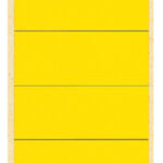 RUGETIKET LEITZ 1640 62X285MM GEEL