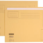 VOUWMAP QUANTORE A4 ONGELIJKE ZIJDE 230GR BEIGE