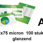 LAMINEERHOES GBC A3 2X75MICRON GLANS