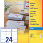 ETIKET AVERY J8159-100 63.5X33.9MM 2400ST