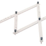 PANTOGRAAF RUMOLD P4 HARDHOUT 34CM GRIJS GESPOTEN