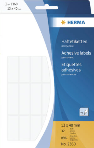ETIKET HERMA 2360 13X40MM 896ST