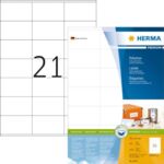 ETIKET HERMA 4451 70X42MM PREMIUM A4 2100ST