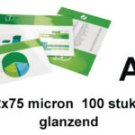 LAMINEERHOES GBC A5 2X75MICRON GLANS