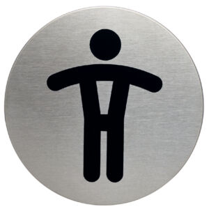 INFOBORD PICTOGRAM DURABLE WC HEREN ROND 83MM