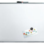 WHITEBOARD NOBO SLIMLINE 43X58CM ZILVER GELAKT