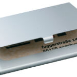 VISITEKAARTETUI SIGEL VOOR KRT 90X58MM MAT ZILVER