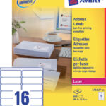 ETIKET AVERY L7162-40 99.1X33.9MM 640ST