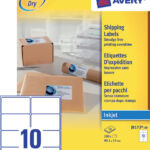 ETIKET AVERY J8173-10 99.1X57MM 100ST