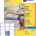 ETIKET AVERY J8161-10 63.5X46.6MM 180ST