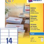 ETIKET AVERY J8163-10 99.1X38.1MM 140ST