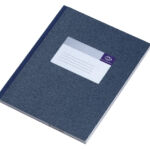 REGISTER BREEDKWARTO A1012-256 96BLAD BLAUW