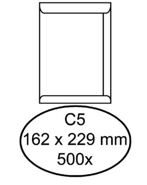 ENVELOP QUANTORE AKTE C5 162X229 100GR WIT