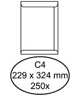 ENVELOP QUANTORE AKTE C4 229X324 120GR WIT