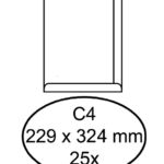 ENVELOP HERMES AKTE C4 229X324 120GR 25ST WIT