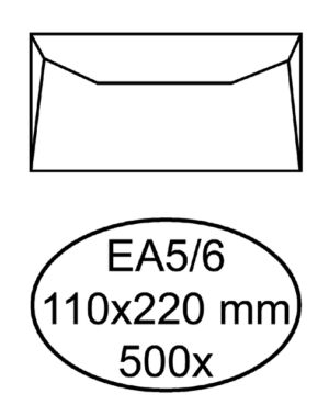ENVELOP QUANTORE BANK EA5/6 110X220 80GR WIT