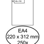 ENVELOP HERMES AKTE EA4 VL 4X11 ZK 120GR 250ST