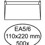 ENVELOP QUANTORE BANK EA5/6 110X220 ZK 80GR WIT