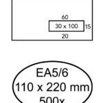 ENVELOP QUANTORE VENSTER EA5/6 VR30 ZK 80GR WIT