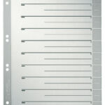 SCHEIDINGSBLADEN LEITZ 1652 KARTON A4 230GR GRIJS
