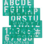 LETTERSJABLOON LINEX 50MM HOOFDL/LETTERS/CIJFERS