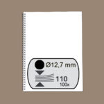 DRAADRUG GBC 12.7MM 34RINGS A4 ZWART