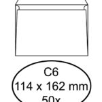 ENVELOP QUANTORE BANK C6 114X162 80GR ZK WIT