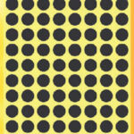 ETIKET AVERY ZWECK 3009 8MM ZWART 416ST
