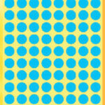 ETIKET AVERY ZWECK 3011 8MM BLAUW 416ST