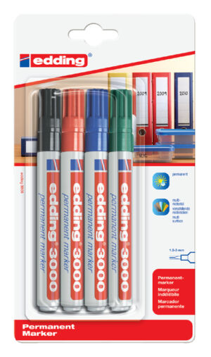 VILTSTIFT EDDING 3000 ROND 1.5-3MM ASS