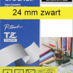 LABELTAPE BROTHER TZE-651 24MMX8M GEEL/ZWART