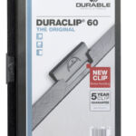 KLEMMAP DURABLE 2209 A4 PL/TR 6MM ZWART