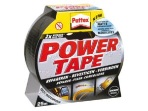 PLAKBAND PATTEX 50MMX25M POWER TAPE ZWART