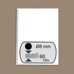 DRAADRUG FELLOWES 34 RINGS 8MM A4 ZWART