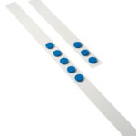 WANDLIJST DESQ 100CM MET 5 MAGNETEN 32MM BLAUW