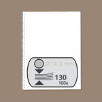 DRAADRUG GBC 14.3MM 34RINGS A4 ZILVER