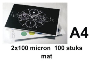 LAMINEERHOES GBC A4 2X100MICRON MAT