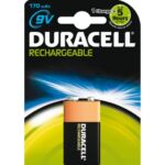 BATTERIJ OPLAADBAAR DURACELL 9V HR9V