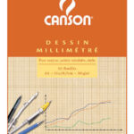 MILLIMETERBLOK CANSON A4 90GR LICHTBRUIN