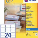 ETIKET AVERY J8159-25 63.5X33.9MM 600ST