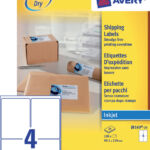 ETIKET AVERY J8169-25 99.1X139MM 100ST