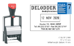 WOORD-DATUMSTEMPEL COLOP S2660 CLASSIC BON 36X56MM