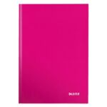 NOTITIEBOEK LEITZ WOW A4 LIJN 80V ROZE